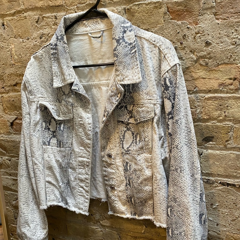 Snake print jacket